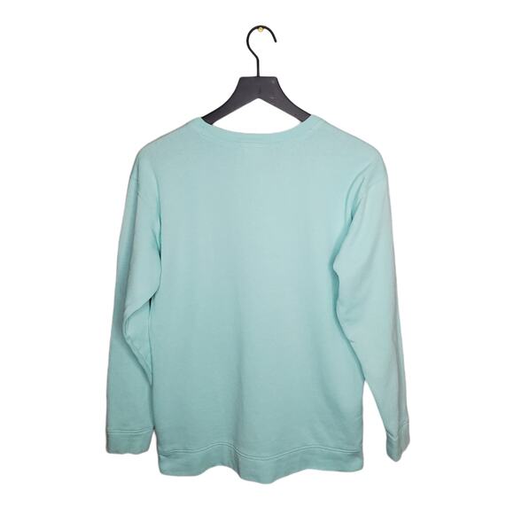 VS PINK Baby Blue Campus Crew Holographic Logo XS - Picture 4 of 11